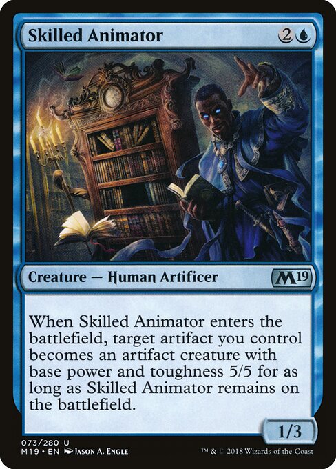 Animeur talentueux (Skilled Animator) - Core Set 2019 (#73) - Illustrated by Jason A. Engle - Magic: The Gathering Card