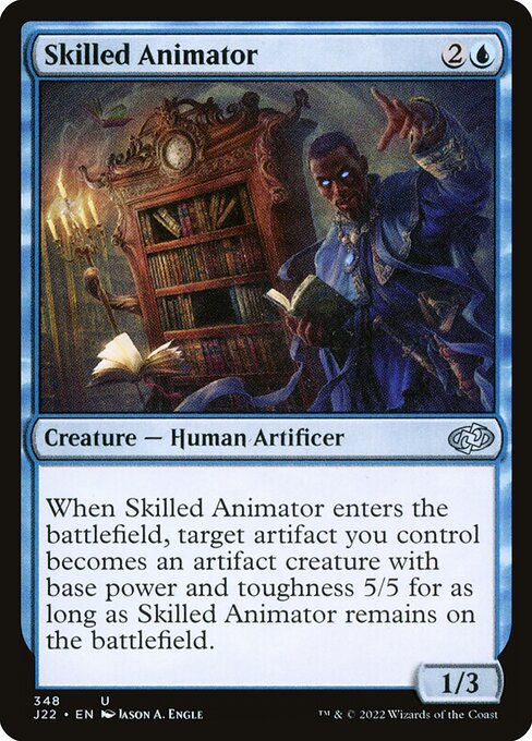 Animatore Abile (Skilled Animator) - Jumpstart 2022 (#348) - Illustrated by Jason A. Engle - Magic: The Gathering Card
