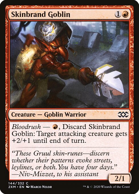 Skinbrand Goblin - Double Masters Magic card