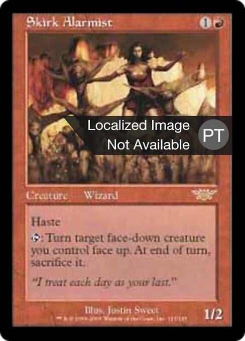 Alarmista de Skirk (Skirk Alarmist) - Legions (#111) - Illustrated by Justin Sweet - Magic: The Gathering Card
