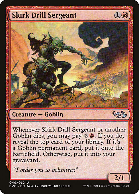 Skirk Drill Sergeant - Duel Decks Anthology: Elves vs. Goblins Magic card