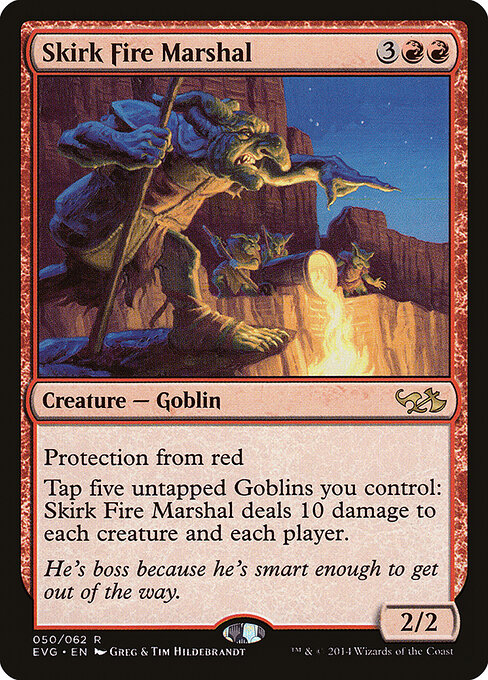 Skirk Fire Marshal - Duel Decks Anthology: Elves vs. Goblins (#50) - Illustrated by Greg Hildebrandt & Tim Hildebrandt - Magic: The Gathering Card