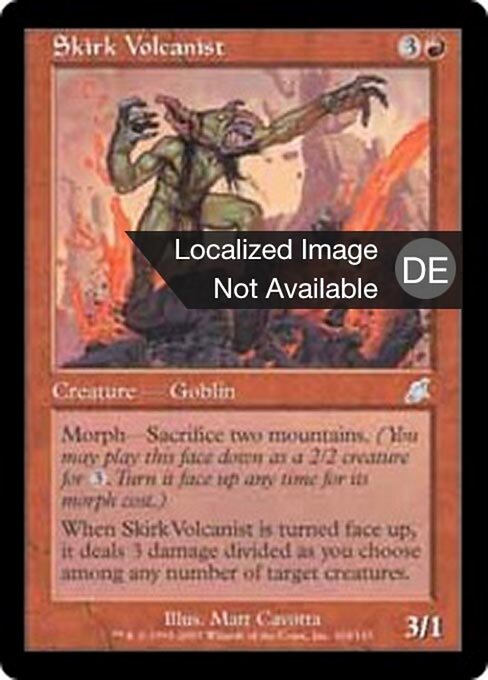 Vulcanista de Skirk (Skirk Volcanist) - Scourge (#104) - Illustrated by Matt Cavotta - Magic: The Gathering Card