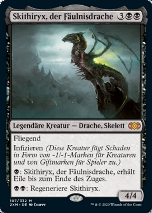 Skithiryx, the Blight Dragon - The List (#SOM-79) - Illustrated by Chippy - Magic: The Gathering Card