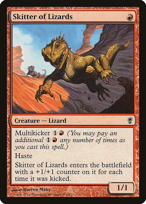 Skitter of Lizards - Conspiracy Magic card