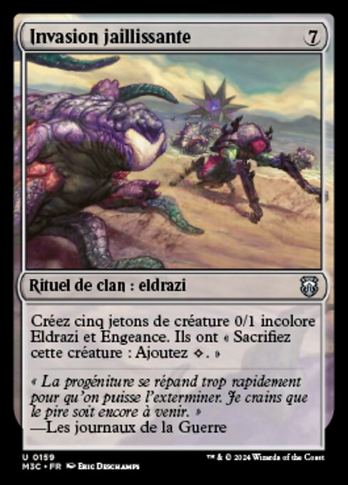 Invasione di Parassiti (Skittering Invasion) - Rise of the Eldrazi (#10) - Illustrated by Eric Deschamps - Magic: The Gathering Card
