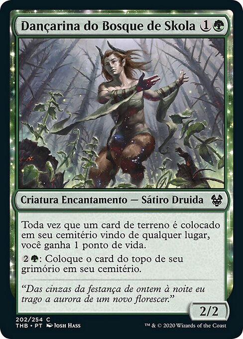 Dansebosquet de Skola (Skola Grovedancer) - Theros Beyond Death (#202) - Illustrated by Josh Hass - Magic: The Gathering Card