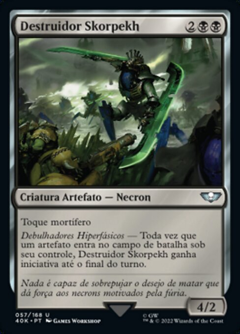 Distruttore Skorpekh (Skorpekh Destroyer) - Warhammer 40,000 Commander (#57) - Illustrated by Games Workshop - Magic: The Gathering Card