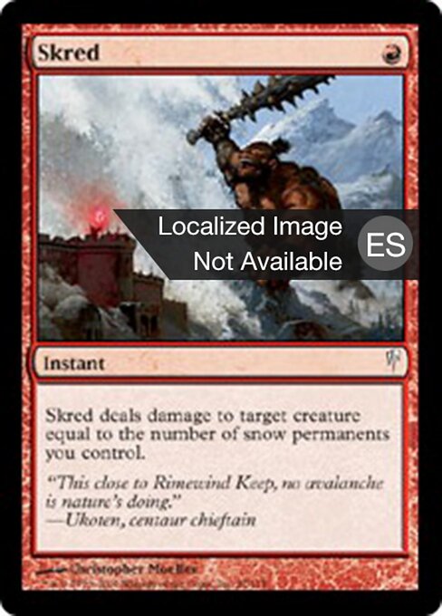 Skred - Coldsnap (#97) - Illustrated by Christopher Moeller - Magic: The Gathering Card