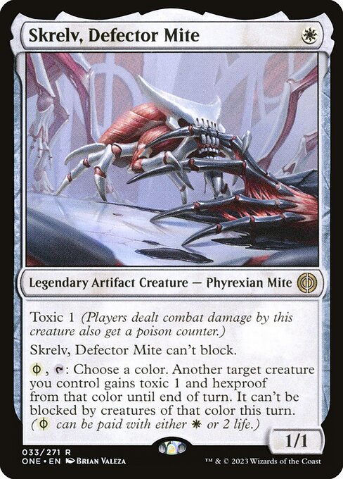 Skrelv, Defector Mite - Phyrexia: All Will Be One (#33) - Illustrated by Brian Valeza - Magic: The Gathering Card