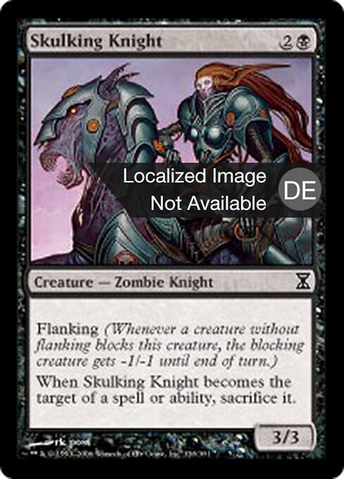 Chevalier indolent (Skulking Knight) - Time Spiral (#130) - Illustrated by rk post - Magic: The Gathering Card