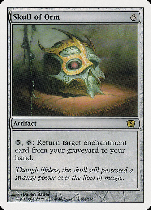 Skull of Orm - Eighth Edition Magic card