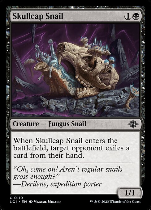 Skullcap Snail - The Lost Caverns of Ixalan (#119) - Illustrated by Maxime Minard - Magic: The Gathering Card