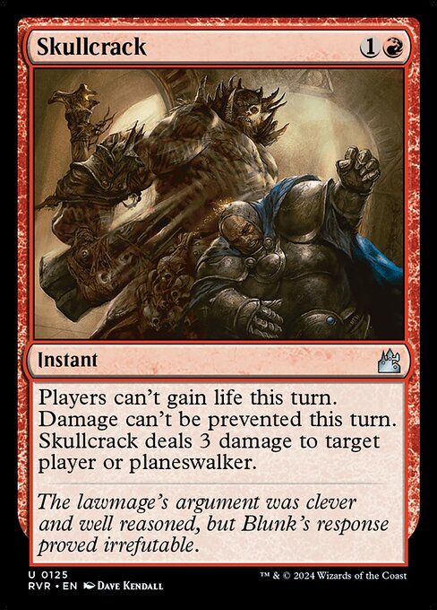 Skullcrack - Ravnica Remastered (#125) - Illustrated by Dave Kendall - Magic: The Gathering Card