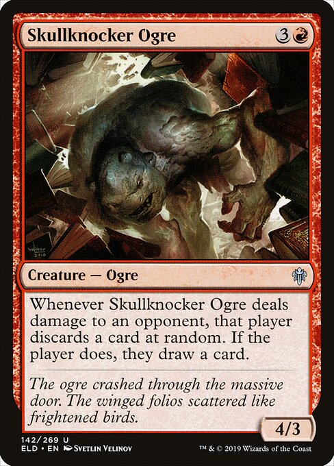 Skullknocker Ogre - Throne of Eldraine Magic card