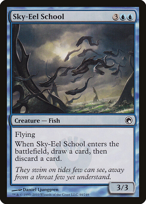Sky-Eel School - Scars of Mirrodin Magic card