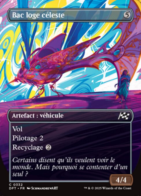 Tottero Tribuna d'Onore (Skybox Ferry) - Aetherdrift (#332) - Illustrated by SchmandrewART - Magic: The Gathering Card