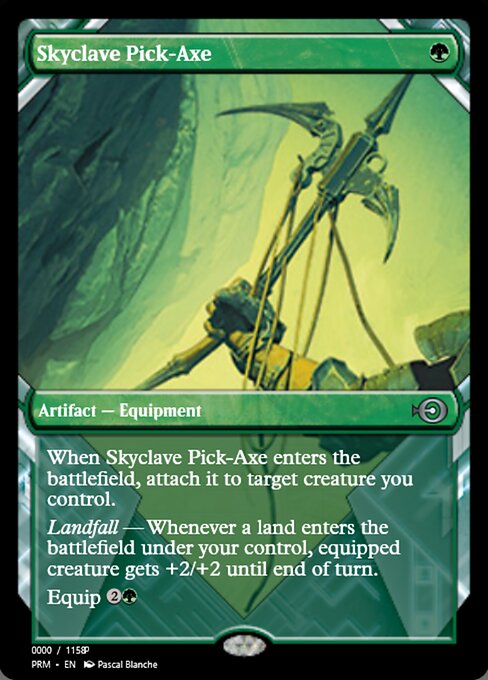Piolet du fort céleste (Skyclave Pick-Axe) - Foundations Jumpstart (#712) - Illustrated by Dan Murayama Scott - Magic: The Gathering Card