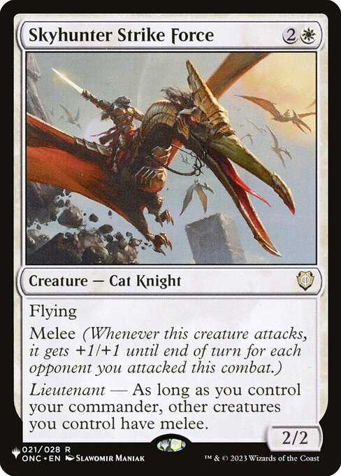 Skyhunter Strike Force - The List Magic card