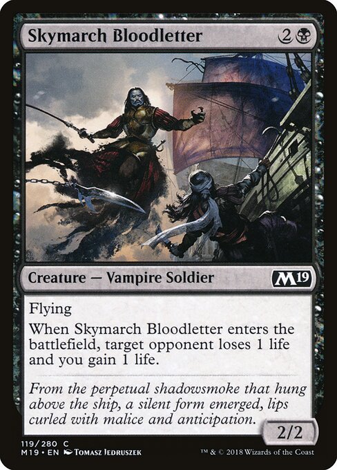 Gravesang marcheciel (Skymarch Bloodletter) - Core Set 2019 (#119) - Illustrated by Tomasz Jedruszek - Magic: The Gathering Card