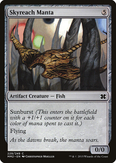 Raie manta toucheciel (Skyreach Manta) - Fifth Dawn (#152) - Illustrated by Christopher Moeller - Magic: The Gathering Card