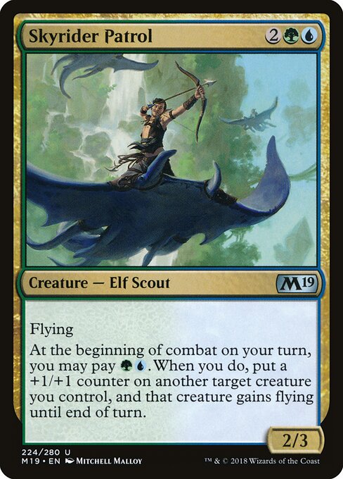 Skyrider Patrol - Core Set 2019 Magic card