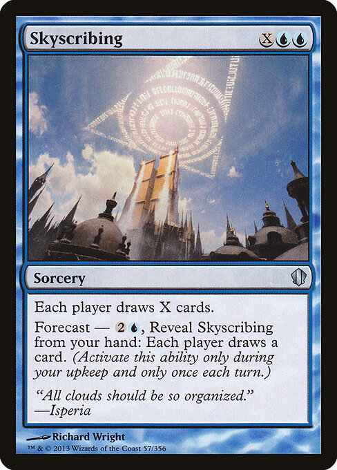 Skyscribing - Commander 2013 Magic card
