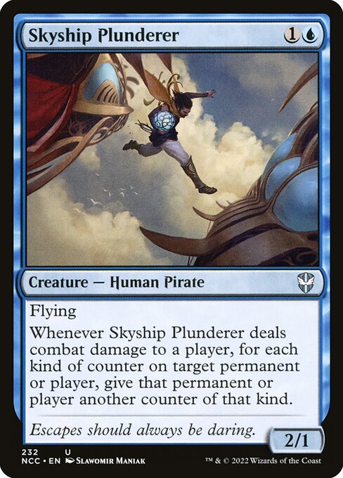Saccageur de vaisseau volant (Skyship Plunderer) - New Capenna Commander (#232) - Illustrated by Slawomir Maniak - Magic: The Gathering Card