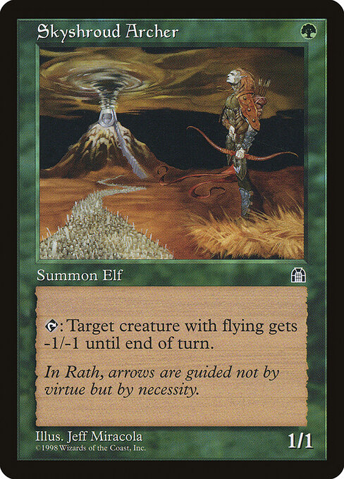 Skyshroud Archer - Stronghold Magic card