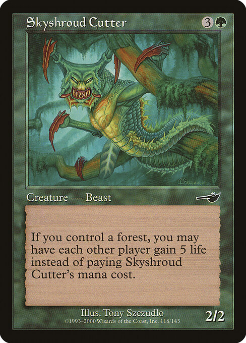 Skyshroud Cutter - Nemesis Magic card