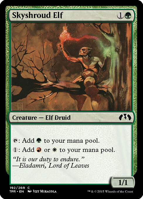 Skyshroud Elf - Tempest Remastered Magic card