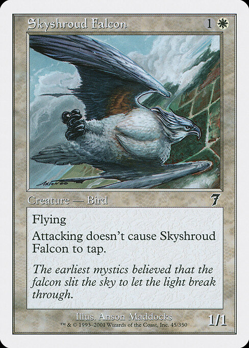 Skyshroud Falcon - Seventh Edition Magic card