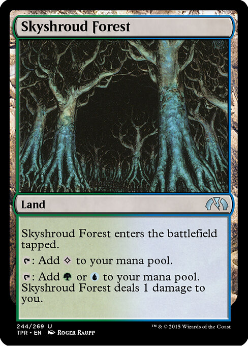 Skyshroud Forest - Tempest Remastered (#244) - Illustrated by Roger Raupp - Magic: The Gathering Card