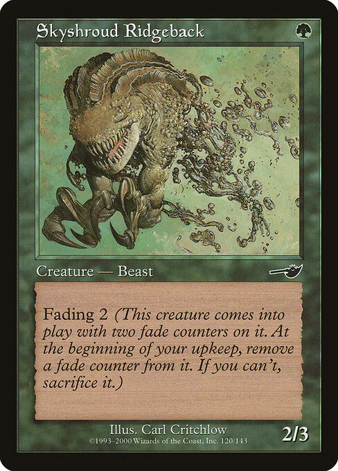 Skyshroud Ridgeback - Nemesis Magic card