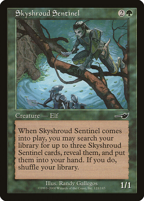 Skyshroud Sentinel - Nemesis Magic card