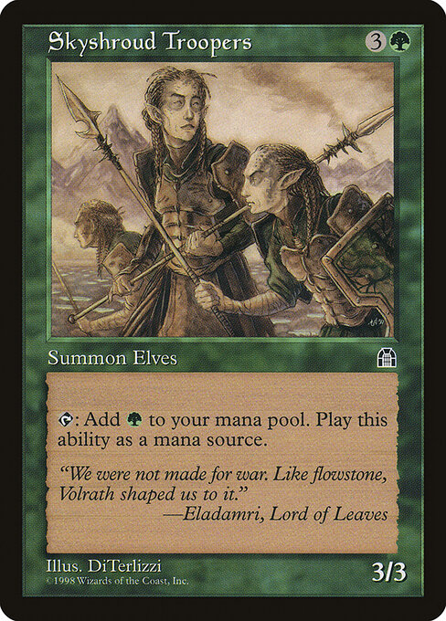 Skyshroud Troopers - Stronghold Magic card