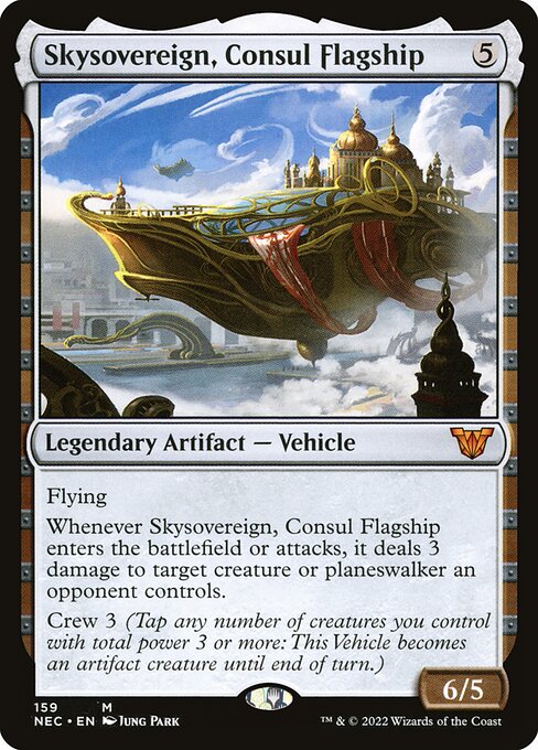 Skysovereign, Consul Flagship - Neon Dynasty Commander Magic card