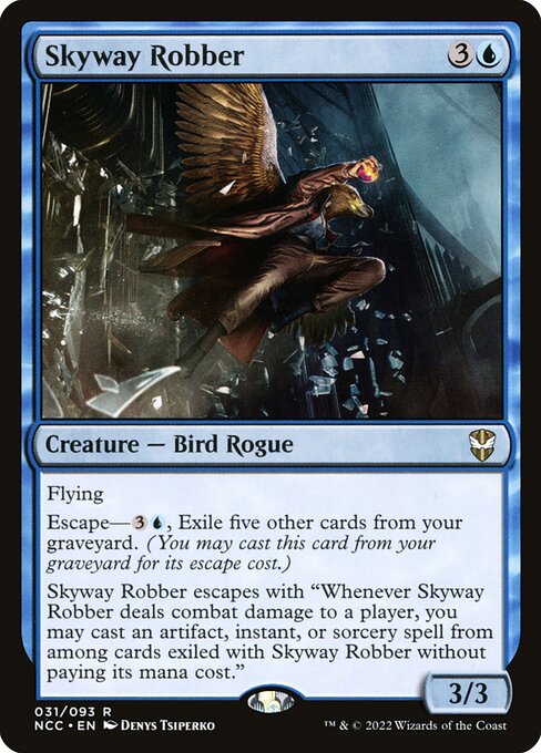 Skyway Robber - New Capenna Commander (#31) - Illustrated by Denys Tsiperko - Magic: The Gathering Card