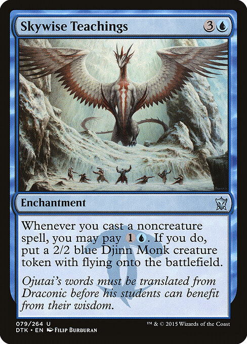 Lehren der Himmelsweisen (Skywise Teachings) - Dragons of Tarkir (#79) - Illustrated by Filip Burburan - Magic: The Gathering Card