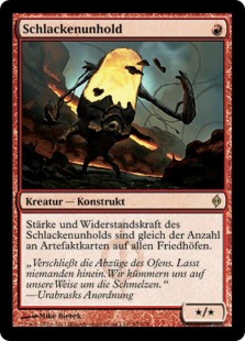 Immondo delle Scorie (Slag Fiend) - New Phyrexia (#95) - Illustrated by Mike Bierek - Magic: The Gathering Card