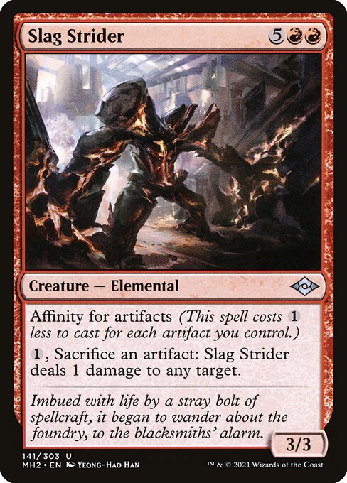 Slag Strider - Modern Horizons 2 (#141) - Illustrated by Yeong-Hao Han - Magic: The Gathering Card