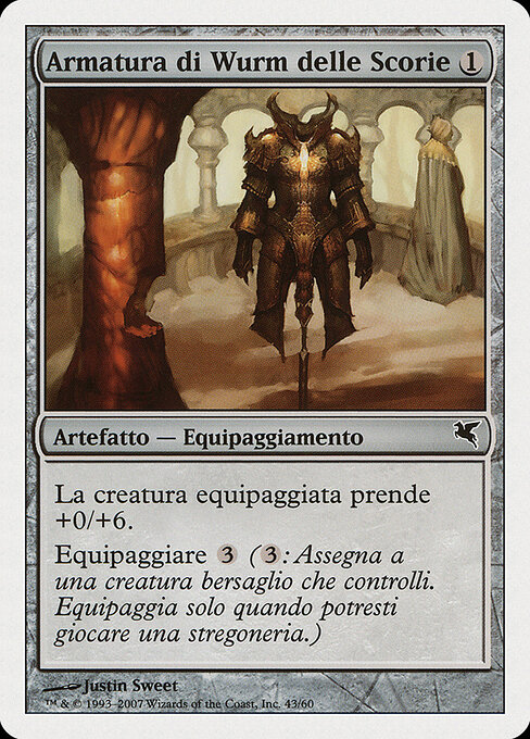 Slagwurm Armor - Mirrodin (#243) - Illustrated by Justin Sweet - Magic: The Gathering Card
