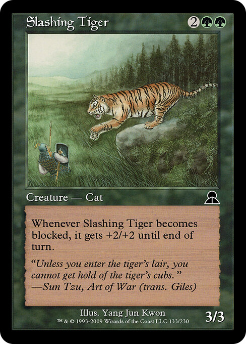 Slashing Tiger - Masters Edition III Magic card