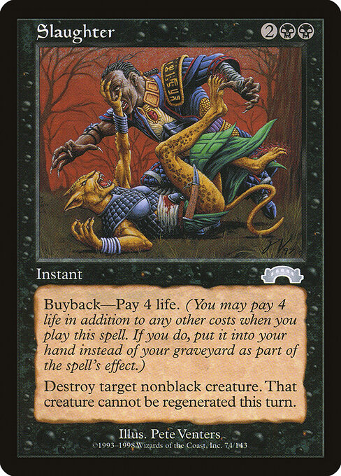 Slaughter - Exodus Magic card