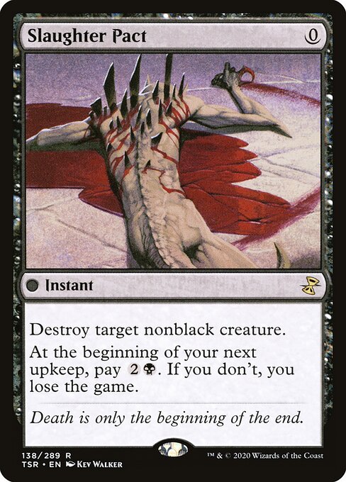 Slaughter Pact - Time Spiral Remastered Magic card