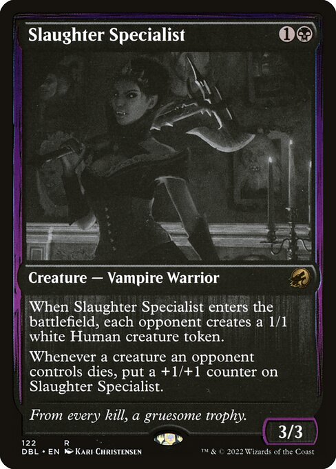 Slaughter Specialist - Innistrad: Double Feature (#122) - Illustrated by Kari Christensen - Magic: The Gathering Card