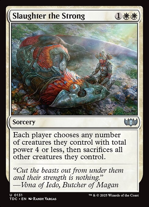 Slaughter the Strong - Tarkir: Dragonstorm Commander Magic card