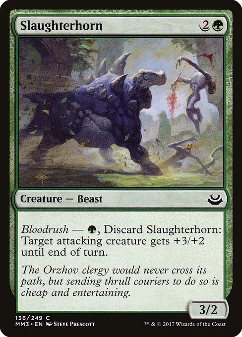 Slaughterhorn - Modern Masters 2017 Magic card