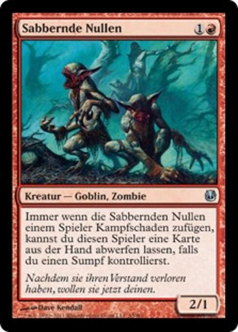 Sabbernde Nullen (Slavering Nulls) - Duel Decks: Ajani vs. Nicol Bolas (#45) - Illustrated by Dave Kendall - Magic: The Gathering Card