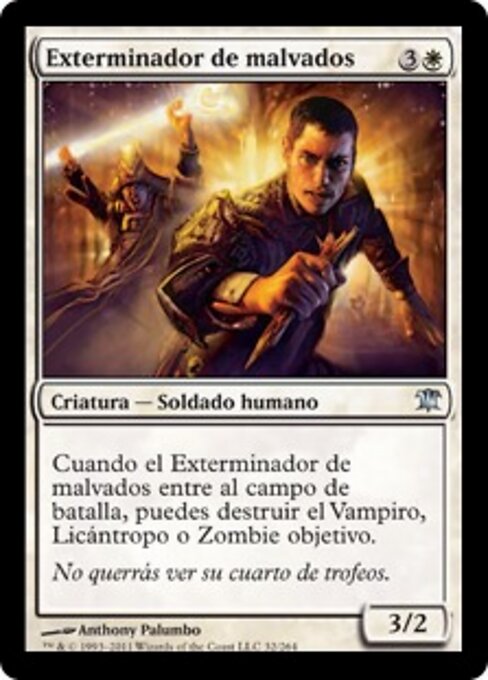 Matador dos Perversos (Slayer of the Wicked) - Innistrad (#32) - Illustrated by Anthony Palumbo - Magic: The Gathering Card